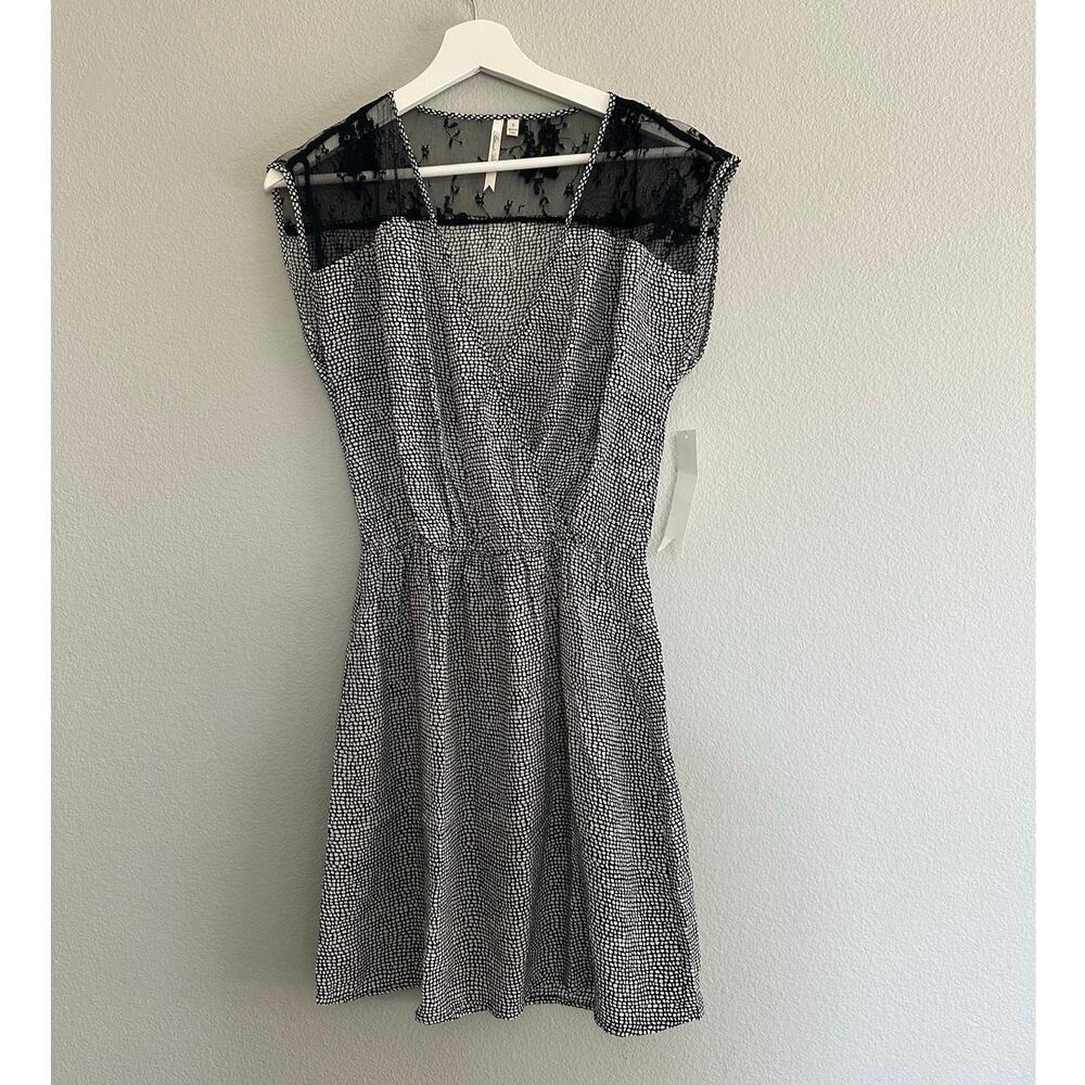 Petticoat Alley Lace and Silk Black Dress size Small